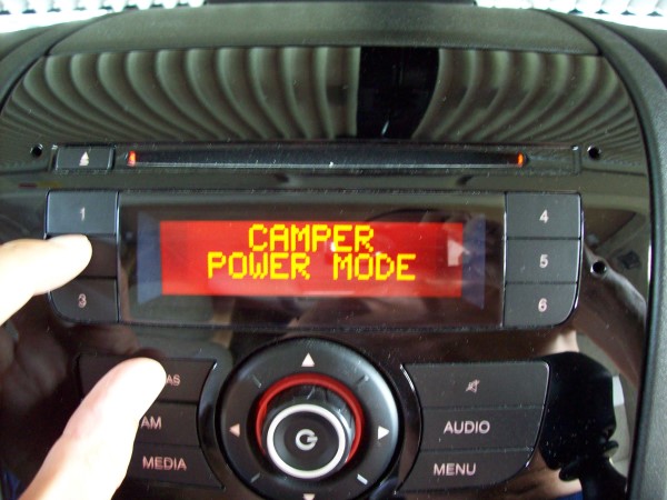 Fiat Ducato radio camper mode settings. Motorhome Voyager