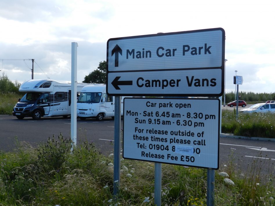 Motorhome parking in York 