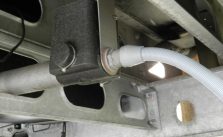 Waste water tank draining pipe